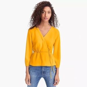 J Crew Faux Wrap Top